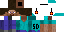Minecraft skin texture, 64x32 legacy pixels