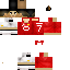 Minecraft skin texture, 64x64 pixels