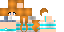 Minecraft skin texture, 64x32 legacy pixels