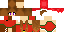 Minecraft skin texture, 64x32 legacy pixels
