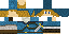 Minecraft skin texture, 64x32 legacy pixels