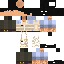 Minecraft skin texture, 64x64 pixels