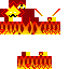 Red Minecraft skin texture, 64x64 pixels
