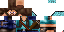 Minecraft skin texture, 64x32 legacy pixels