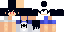Minecraft skin texture, 64x32 legacy pixels