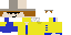 Minecraft skin texture, 64x32 legacy pixels