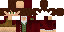Minecraft skin texture, 64x32 legacy pixels