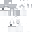 White gray Minecraft skin texture, 64x64 pixels