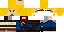 Minecraft skin texture, 64x32 legacy pixels