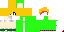 Minecraft skin texture, 64x32 legacy pixels