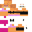 Minecraft skin texture, 64x64 pixels