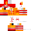 Minecraft skin texture, 64x64 pixels