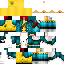Minecraft skin texture, 64x64 pixels