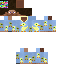 Minecraft skin texture, 64x64 pixels