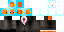 Minecraft skin texture, 64x32 legacy pixels