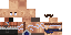 Minecraft skin texture, 64x32 legacy pixels