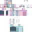 Minecraft skin texture, 64x64 pixels