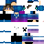 Minecraft skin texture, 64x64 pixels
