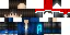 Minecraft skin texture, 64x32 legacy pixels