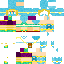 Minecraft skin texture, 64x64 pixels