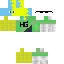 Minecraft skin texture, 64x64 pixels