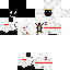 Minecraft skin texture, 64x64 pixels