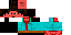 Minecraft skin texture, 64x32 legacy pixels