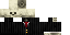 Minecraft skin texture, 64x32 legacy pixels