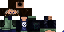 Minecraft skin texture, 64x32 legacy pixels