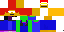 Minecraft skin texture, 64x32 legacy pixels