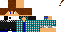 Minecraft skin texture, 64x32 legacy pixels