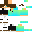 Minecraft skin texture, 64x64 pixels