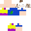 Minecraft skin texture, 64x64 pixels