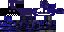 Minecraft skin texture, 64x32 legacy pixels