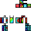 Minecraft skin texture, 64x64 pixels