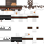 White Minecraft skin texture, 64x64 pixels