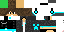 Minecraft skin texture, 64x32 legacy pixels
