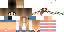 Minecraft skin texture, 64x32 legacy pixels