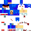 Minecraft skin texture, 64x64 pixels