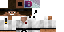White Minecraft skin texture, 64x32 legacy pixels