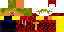 Minecraft skin texture, 64x32 legacy pixels