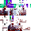 Minecraft skin texture, 64x64 pixels