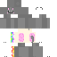 Gray yellow Minecraft skin texture, 64x64 pixels