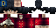 Minecraft skin texture, 64x32 legacy pixels