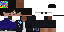 Minecraft skin texture, 64x32 legacy pixels