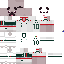 Minecraft skin texture, 64x64 pixels