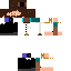 Minecraft skin texture, 64x64 pixels