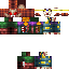 Minecraft skin texture, 64x64 pixels