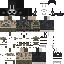 Minecraft skin texture, 64x64 pixels