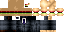 Minecraft skin texture, 64x32 legacy pixels